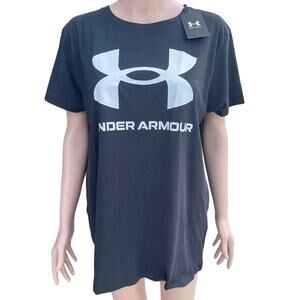 NWT Under Armour Black T-shirt  Unisex Sz XL NWT